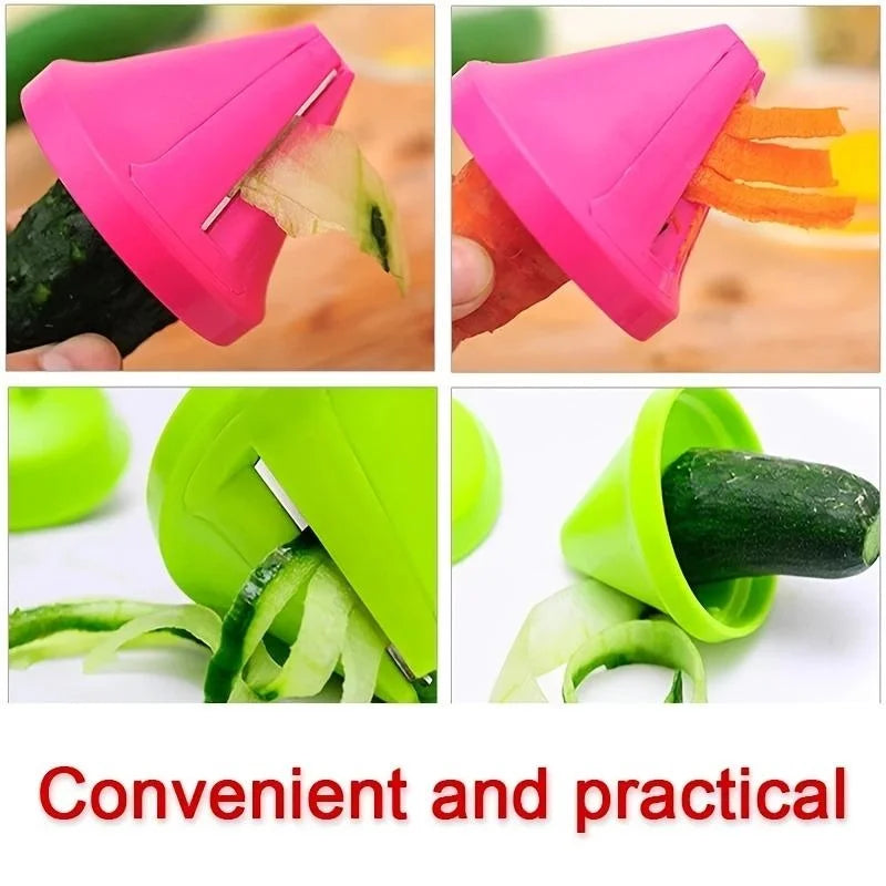 Kitchen Rotating Shredder Spiral Peeler Slicer-3